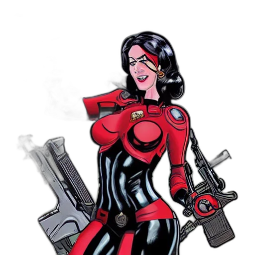 comic book art, concept art, cartoon, red transparent PNG cut-out