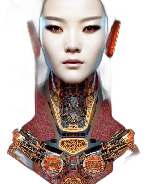 robot, face, mask, jewelry transparent PNG cut-out