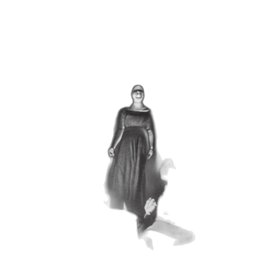 dress, staff, creature, face transparent PNG cut-out