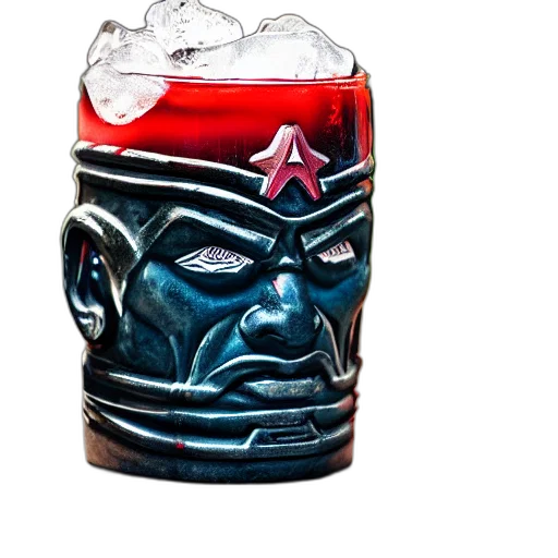 bottle, crown, mask, face transparent PNG cut-out