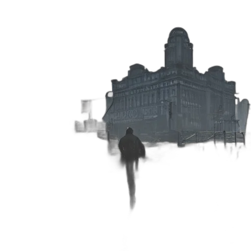 building, robot, concept art, 3d render transparent PNG cut-out