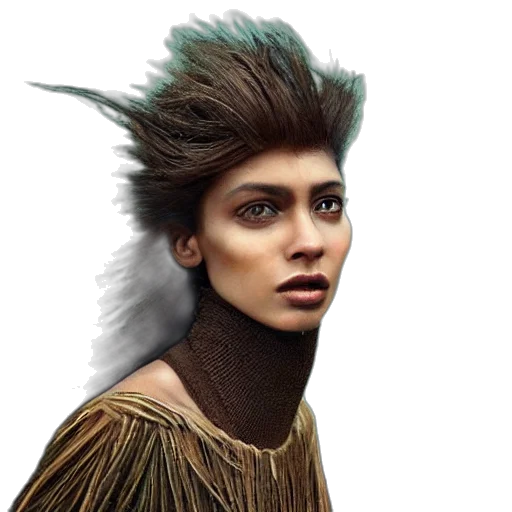 hair, face, creature, dragon transparent PNG cut-out