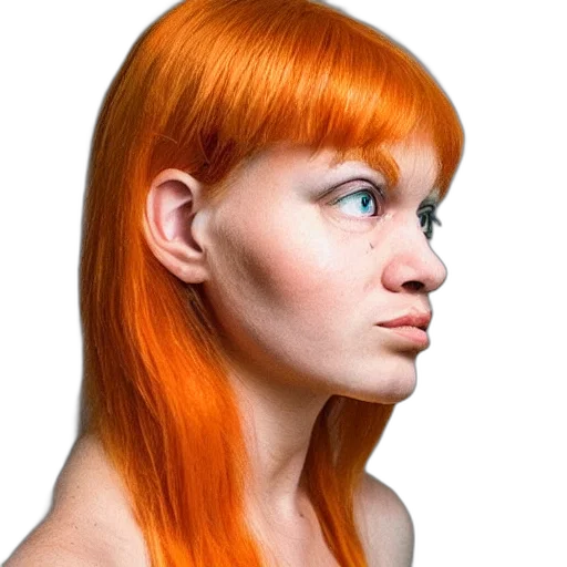face, hair, mask, jewelry transparent PNG cut-out