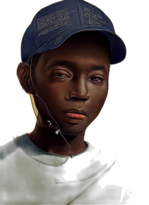 face, hat, robot, staff transparent PNG cut-out