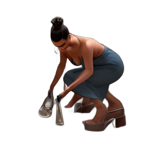 shoes, staff, jewelry, concept art transparent PNG cut-out