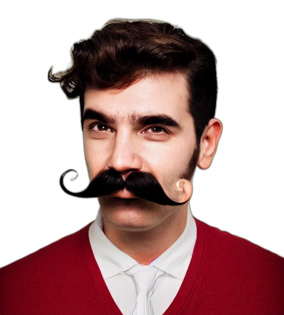 face, staff, hat, hair transparent PNG cut-out