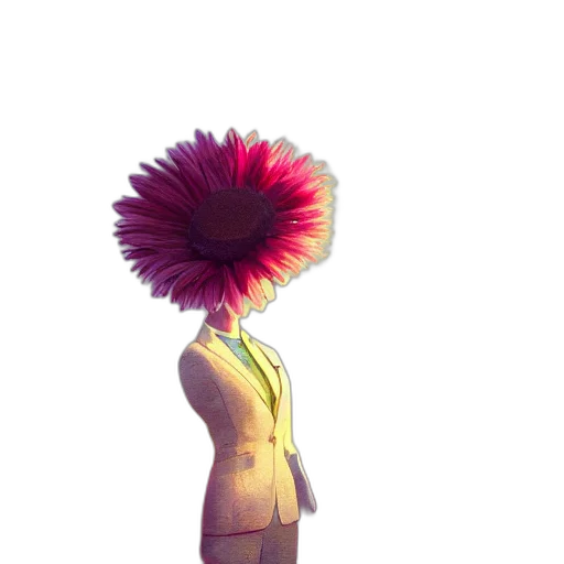 flower, hat, crown, staff transparent PNG cut-out