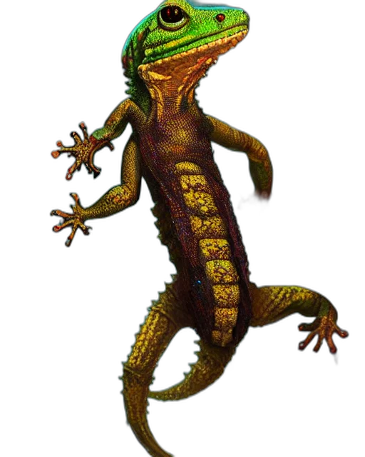 dragon, animal, creature, staff transparent PNG cut-out