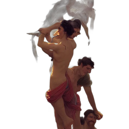creature, dragon, staff, mask transparent PNG cut-out