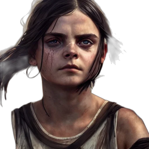 face, concept art, fantasy art, photorealistic transparent PNG cut-out