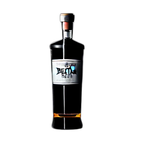 bottle, 3d render, vodka, modern transparent PNG cut-out