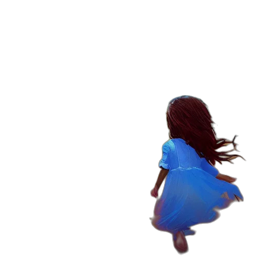 dress, hair, creature, face transparent PNG cut-out