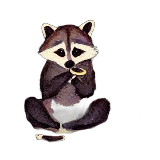 staff, animal, creature, watercolor transparent PNG cut-out