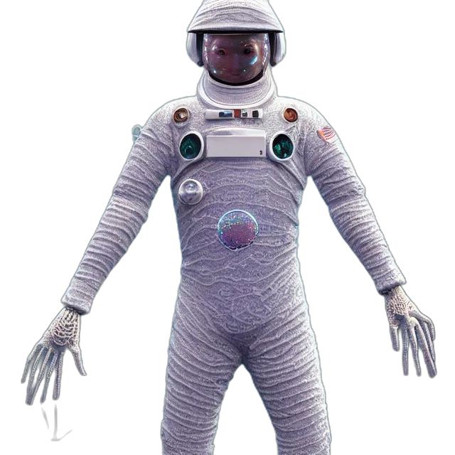 robot, jacket, staff, concept art transparent PNG cut-out
