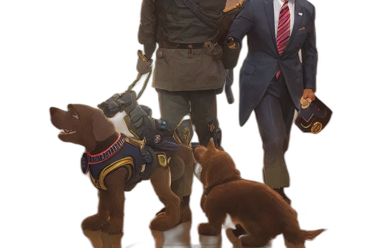 animal, jacket, staff, concept art transparent PNG cut-out