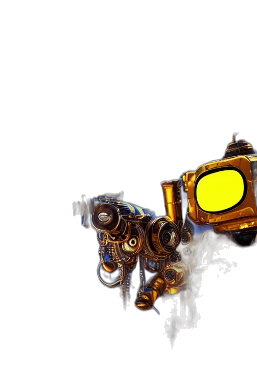 robot, weapon, mask, staff transparent PNG cut-out
