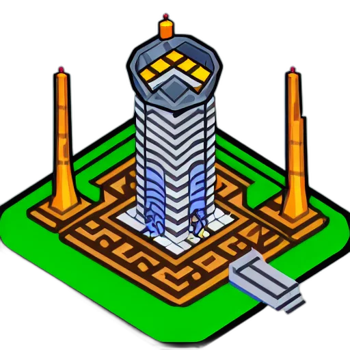 building, robot, crown, jewelry transparent PNG cut-out
