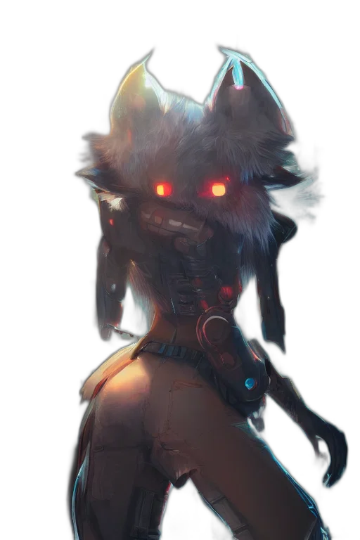 mask, staff, creature, robot transparent PNG cut-out