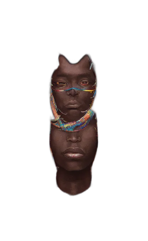 mask, face, jewelry, creature transparent PNG cut-out