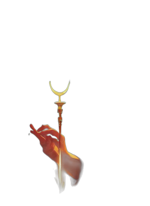 staff, sword, weapon, crown transparent PNG cut-out