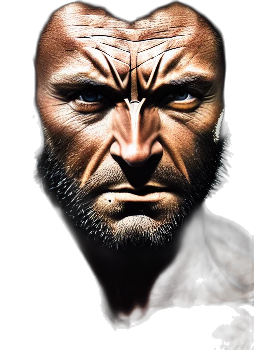 face, photorealistic, comic book art, concept art transparent PNG cut-out