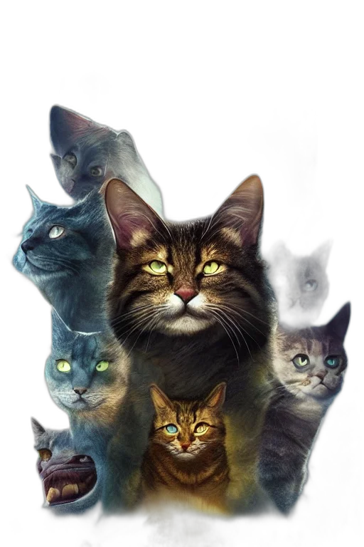 animal, photorealistic, concept art, fantasy art transparent PNG cut-out