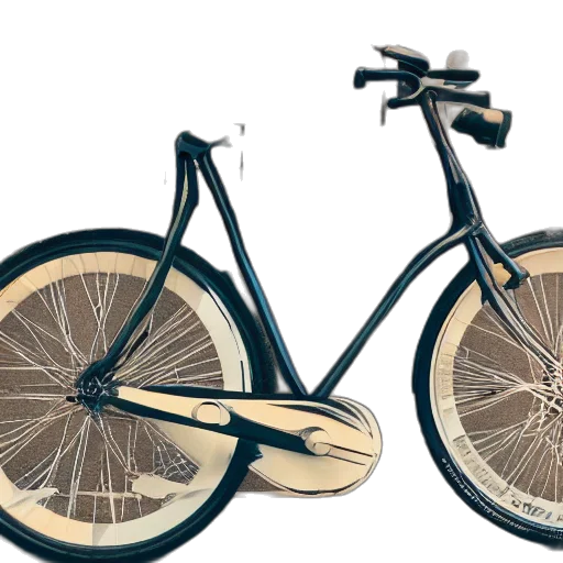 3d render, photorealistic, concept art, umbicycle transparent PNG cut-out