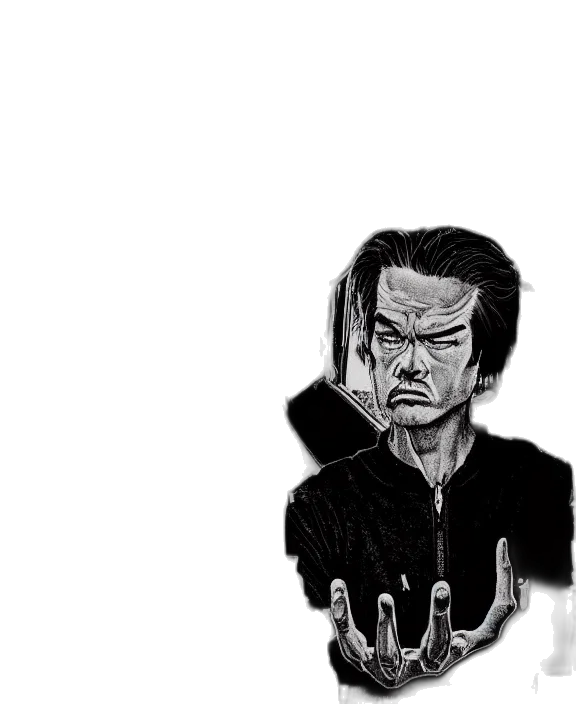 face, mask, jacket, staff transparent PNG cut-out