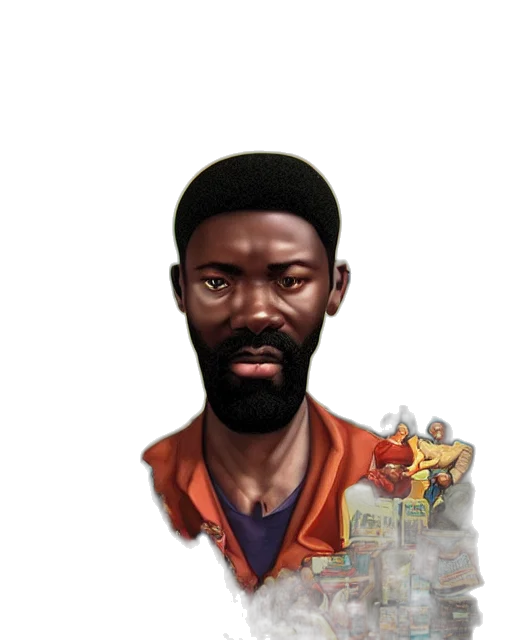 staff, face, jacket, concept art transparent PNG cut-out