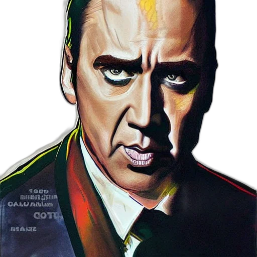 face, jacket, mask, comic book art transparent PNG cut-out