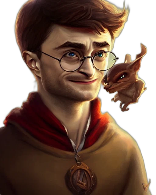 staff, face, dragon, fantasy art transparent PNG cut-out