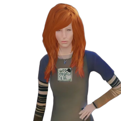 staff, hair, 3d render, concept art transparent PNG cut-out