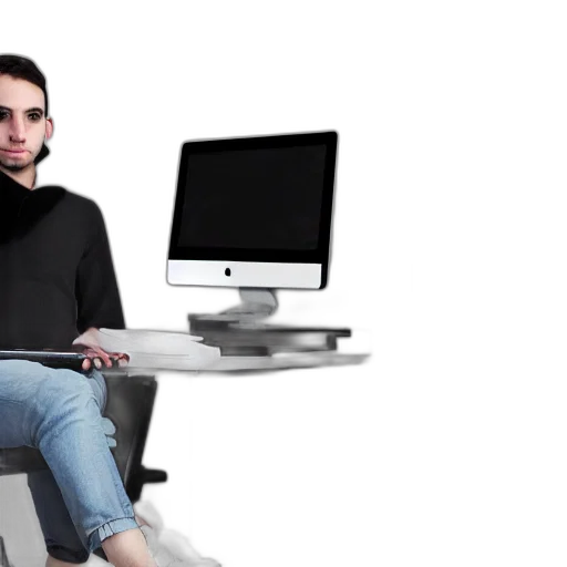 furniture, staff, robot, 3d render transparent PNG cut-out