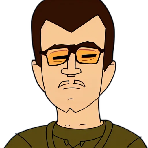 face, staff, cartoon, comic book art transparent PNG cut-out