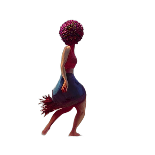 hair, dress, creature, crown transparent PNG cut-out