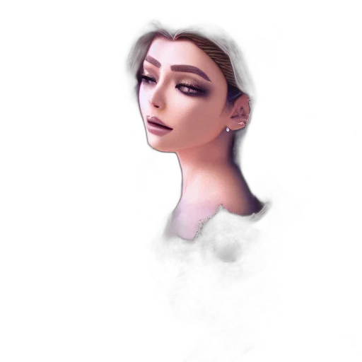 face, staff, jewelry, dress transparent PNG cut-out
