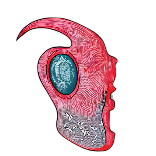 mask, face, hair, creature transparent PNG cut-out