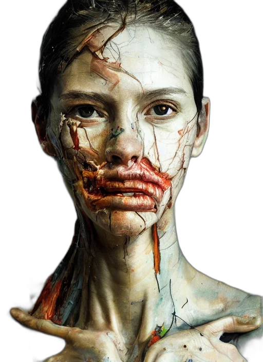 face, mask, jewelry, dress transparent PNG cut-out