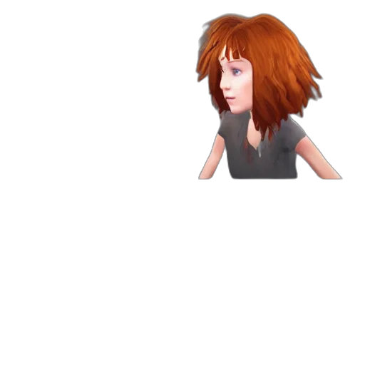 hair, face, staff, creature transparent PNG cut-out