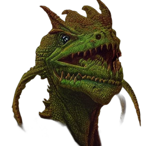 dragon, creature, staff, animal transparent PNG cut-out