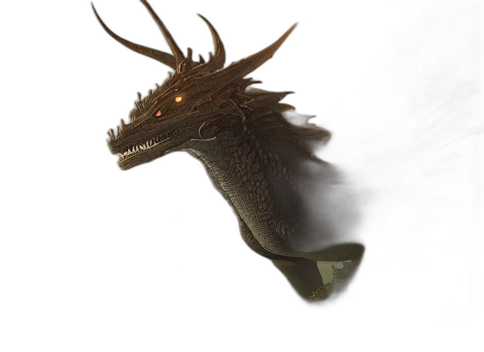 dragon, mask, animal, creature transparent PNG cut-out