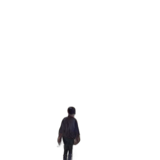 jacket, robot, umbrella, staff transparent PNG cut-out