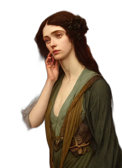 dress, face, jewelry, crown transparent PNG cut-out