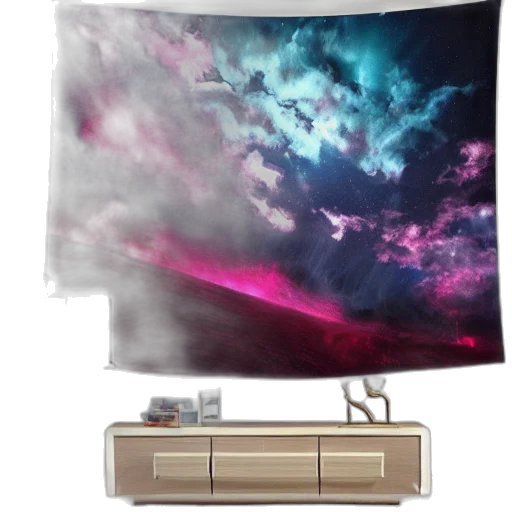 furniture, vaporwave, outer space, magenta transparent PNG cut-out