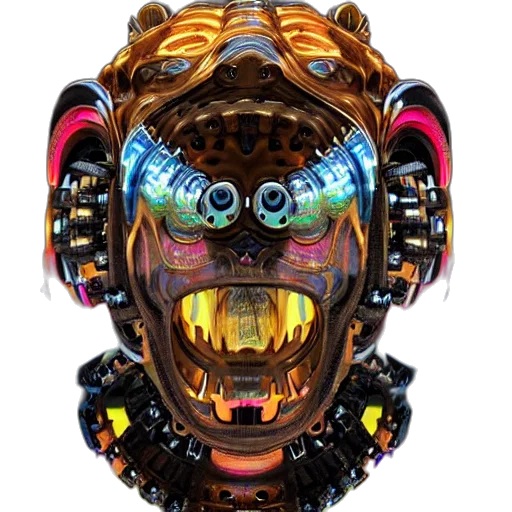 mask, robot, face, jewelry transparent PNG cut-out