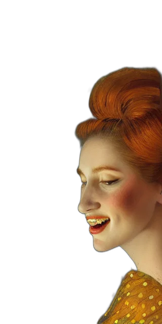 hair, face, crown, jewelry transparent PNG cut-out