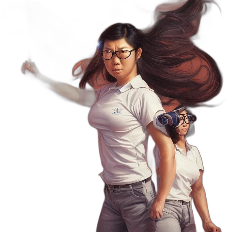 hair, staff, concept art, comic book art transparent PNG cut-out