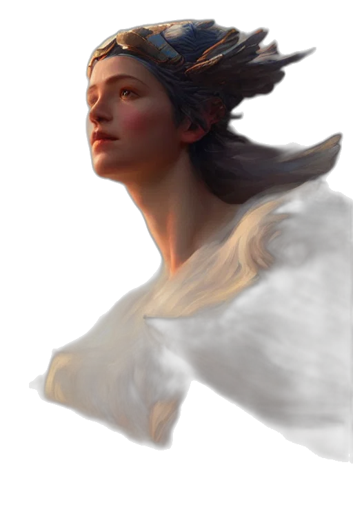 dragon, face, staff, crown transparent PNG cut-out