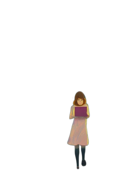 dress, face, robot, hair transparent PNG cut-out