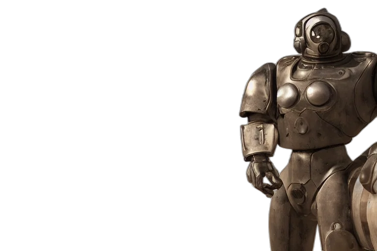 robot, 3d render, concept art, brotherhood transparent PNG cut-out